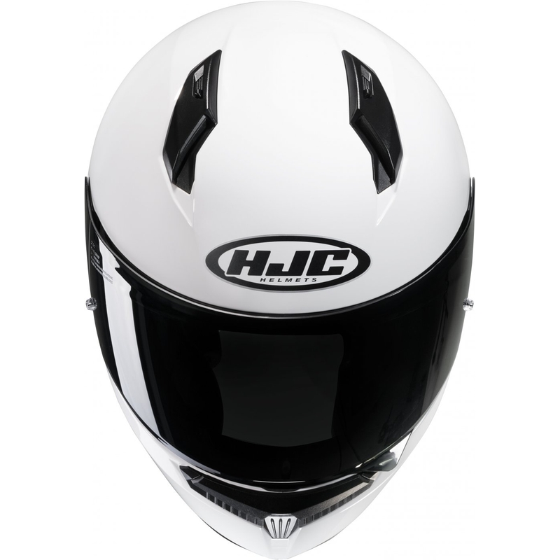 Мотоциклетна каска за цялото лице HJC C10, цвят Solid white - II качество - II. качество