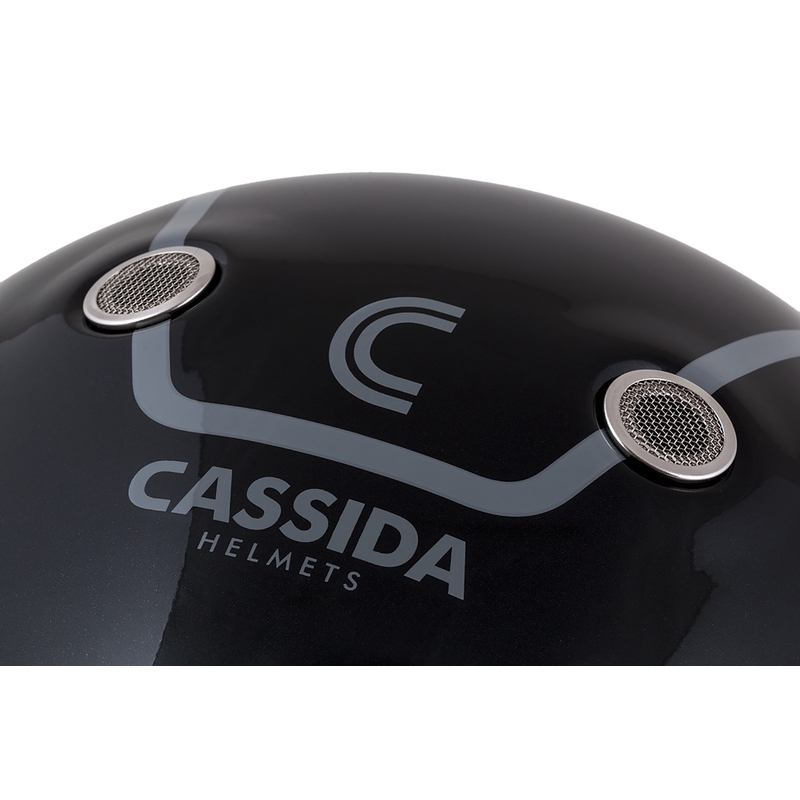 Мотоциклетна каска Cassida Fibre Jawa Sport, черно-сребристо-червено, 2 - II. качество