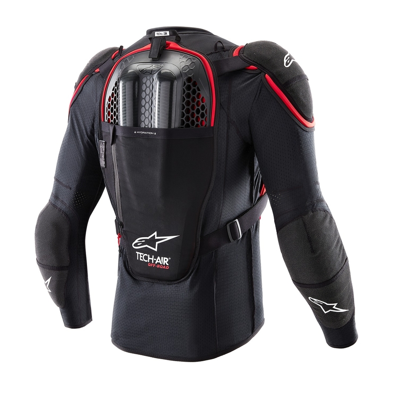 Жилетка с въздушна възглавница Alpinestars TECH-AIR®OFF-ROAD system черно-червена - II. качество
