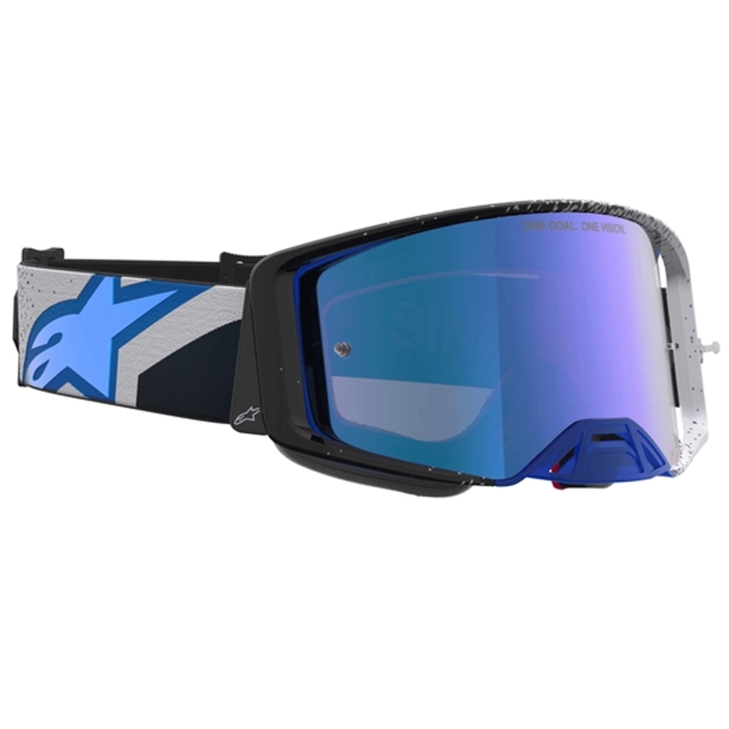 Мотокрос очила Alpinestars Supertech Hiten черно-сини