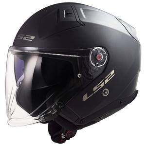 Отворена мотоциклетна каска LS2 OF603 Infinity II Solid Black Matte - II. качество