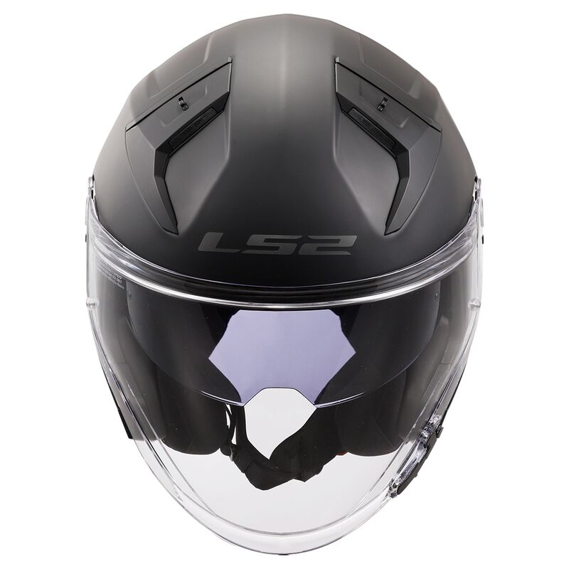 Отворена мотоциклетна каска LS2 OF603 Infinity II Solid Black Matte - II. качество