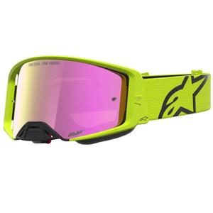 Мотокрос очила Alpinestars Supertech Vesta, флуоресцентно-жълто-черно
