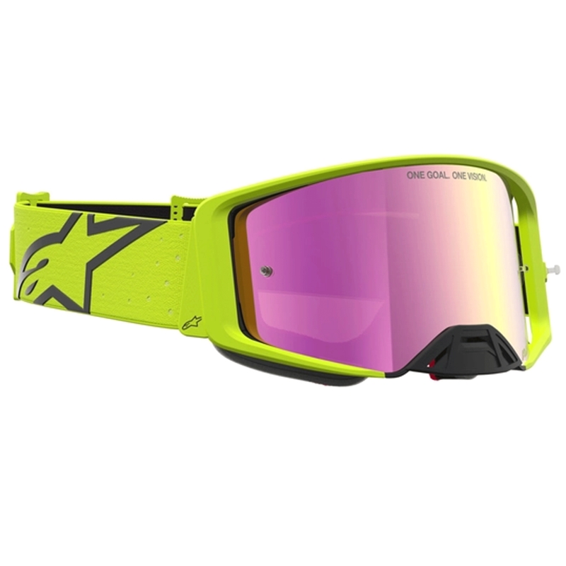 Мотокрос очила Alpinestars Supertech Vesta, флуоресцентно-жълто-черно