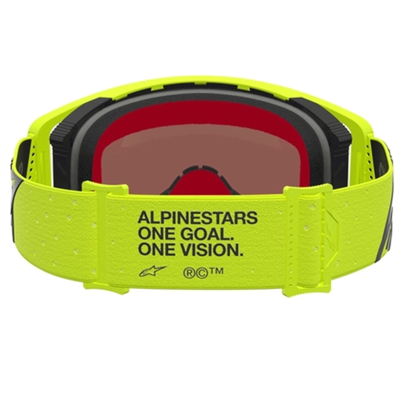 Мотокрос очила Alpinestars Supertech Vesta, флуоресцентно-жълто-черно