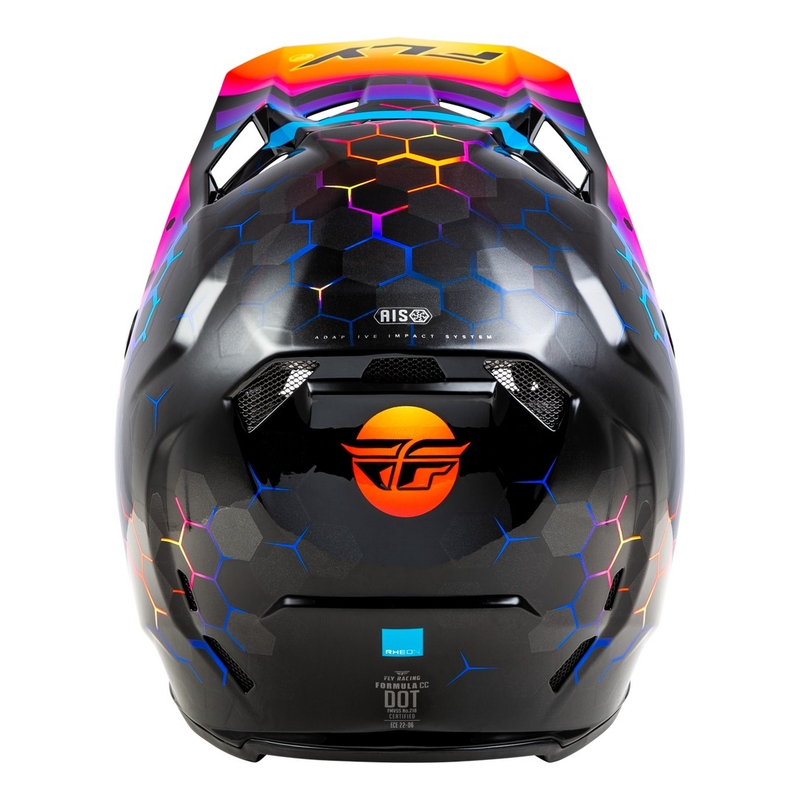 Каска за мотокрос FLY Racing Formula CC Tektonic черно-жълто-розова - II. качество