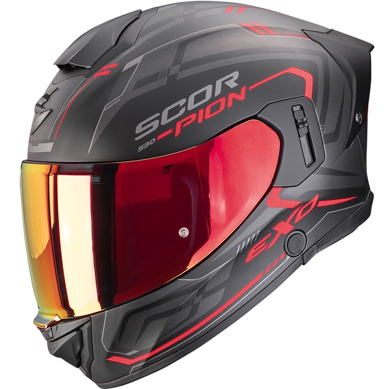 Scorpion EXO-530 Air Slope мотоциклетна каска с пълно лице, матово черно-червено - II. качество