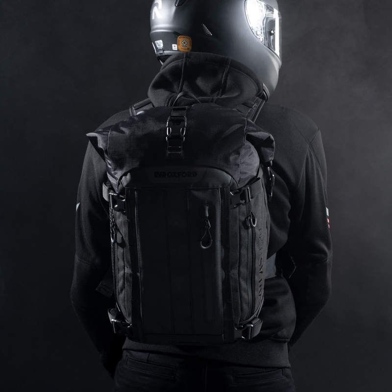 Чанта за мотоциклет Oxford Atlas B-20 Advanced Backpack 20 л сива - II. качество