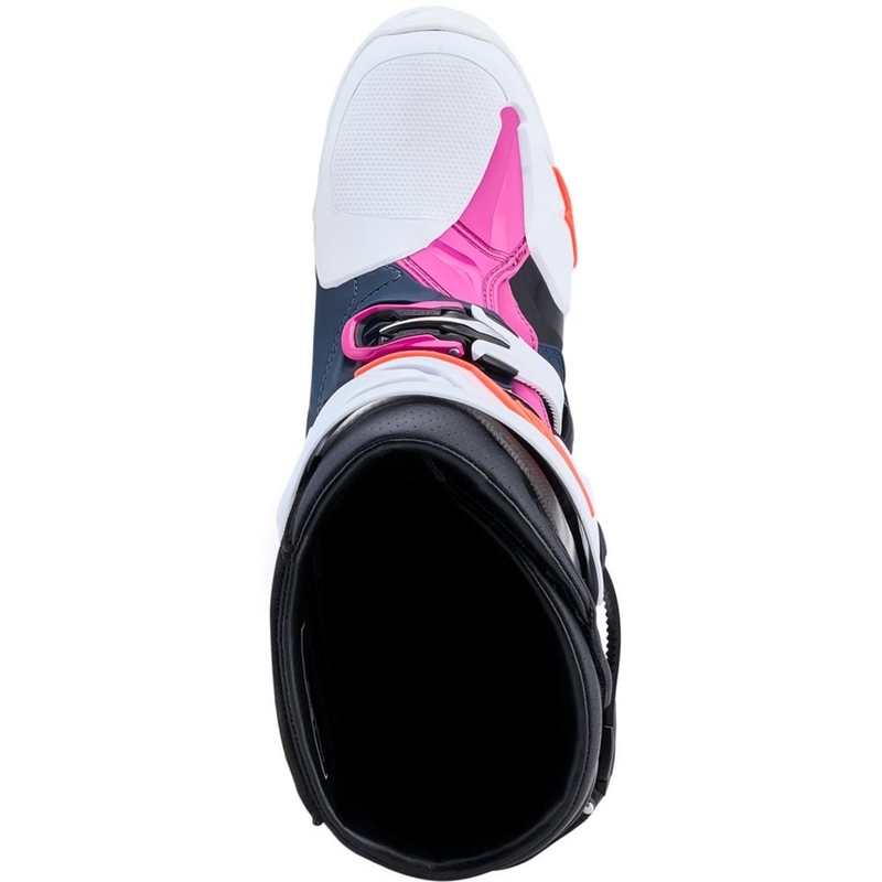 Мотокрос ботуши Alpinestars TECH 10 Supervented, тъмносиньо-бяло-черно-лилаво