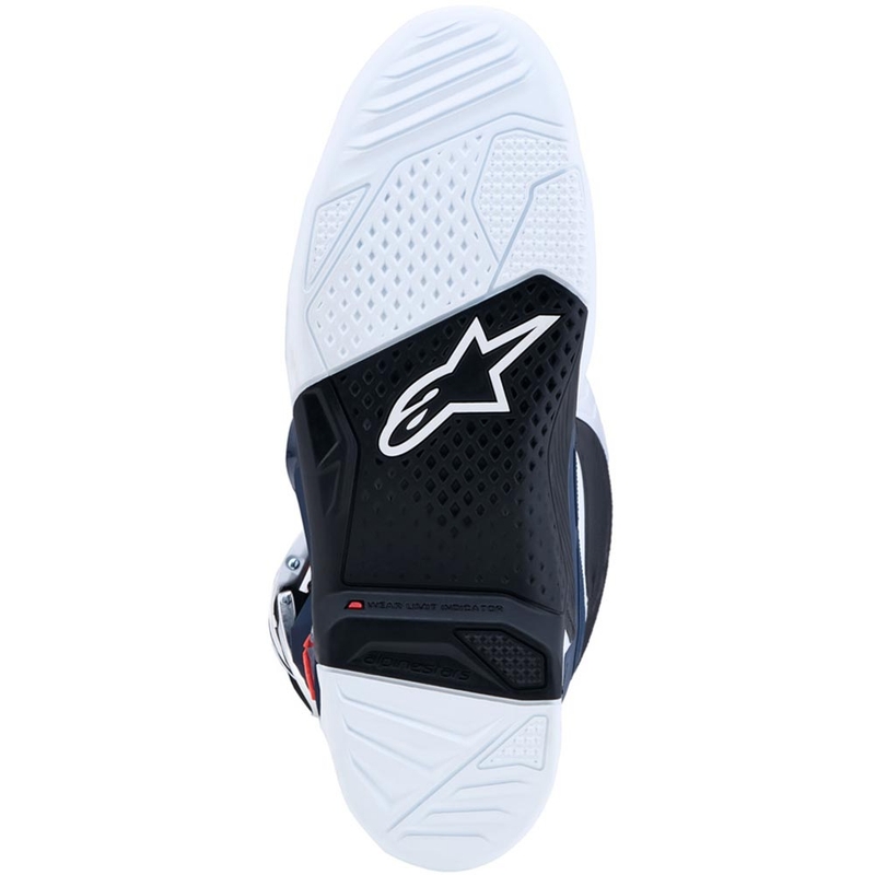 Мотокрос ботуши Alpinestars TECH 7, лилаво-бяло-тъмносиньо-флуоресцентно червено