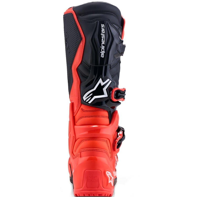 Мотоциклетни ботуши Alpinestars TECH 7 Enduro, флуоресцентно червено-черно