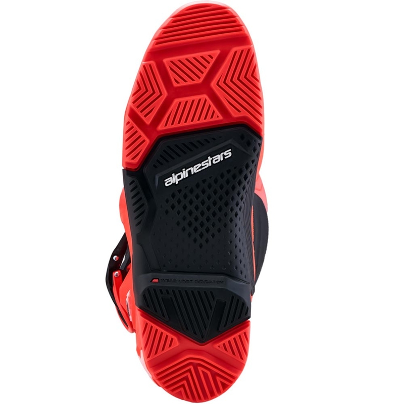 Мотоциклетни ботуши Alpinestars TECH 7 Enduro, флуоресцентно червено-черно