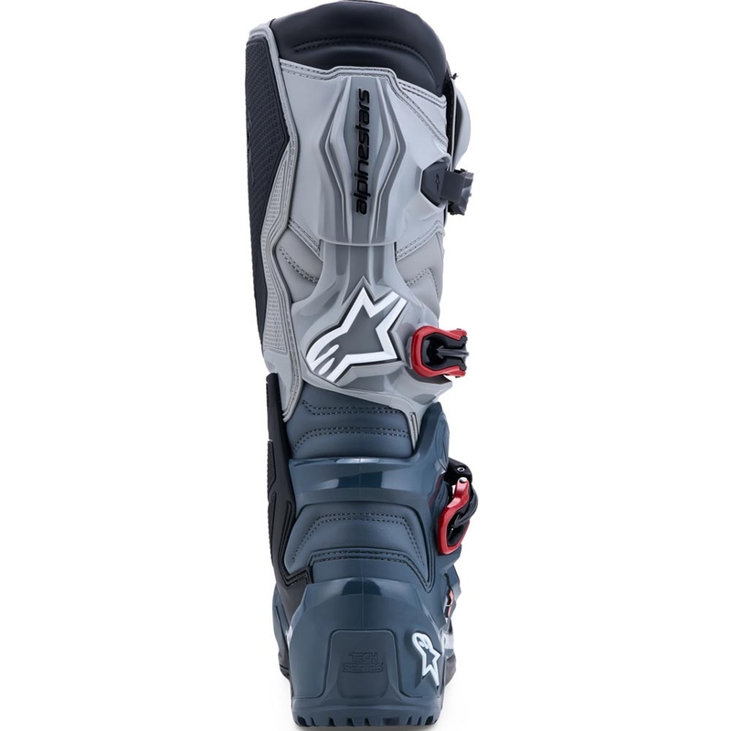 Мотоциклетни ботуши Alpinestars TECH 7 Enduro Drystar, тъмносиви-светлосиви-червени