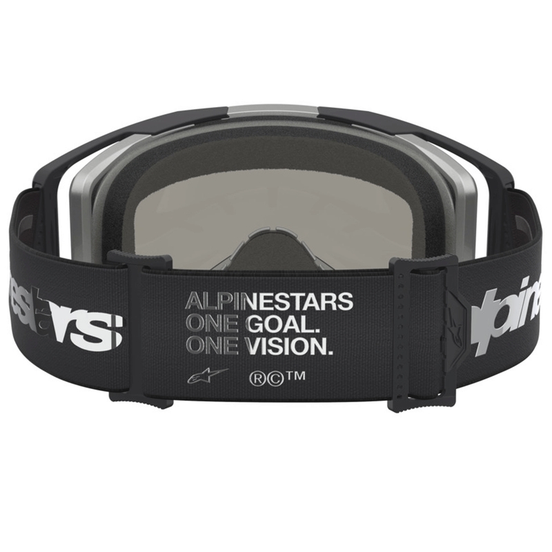 Мотокрос очила Alpinestars Vision 8 Amber, черно-сребристи