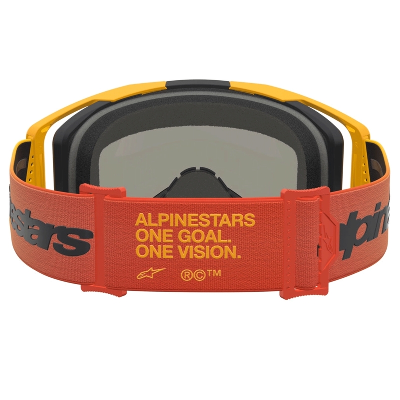 Мотокрос очила Alpinestars Vision 8 Amber, жълто-червено-черни