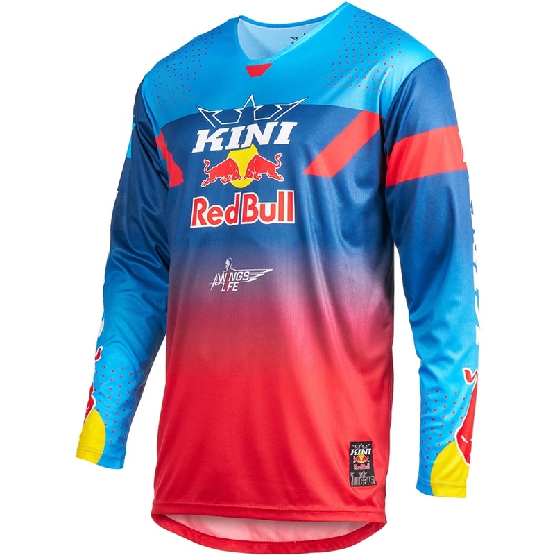 Мотокрос фланелка KINI Red Bull 2.0 MXC синьо-червена