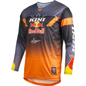 Мотокрос фланелка KINI Red Bull 2.0 MXC сиво-оранжева