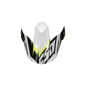 Cassida Cross Cup Two каска визьор черно-бяло-сиво-флуорово жълто