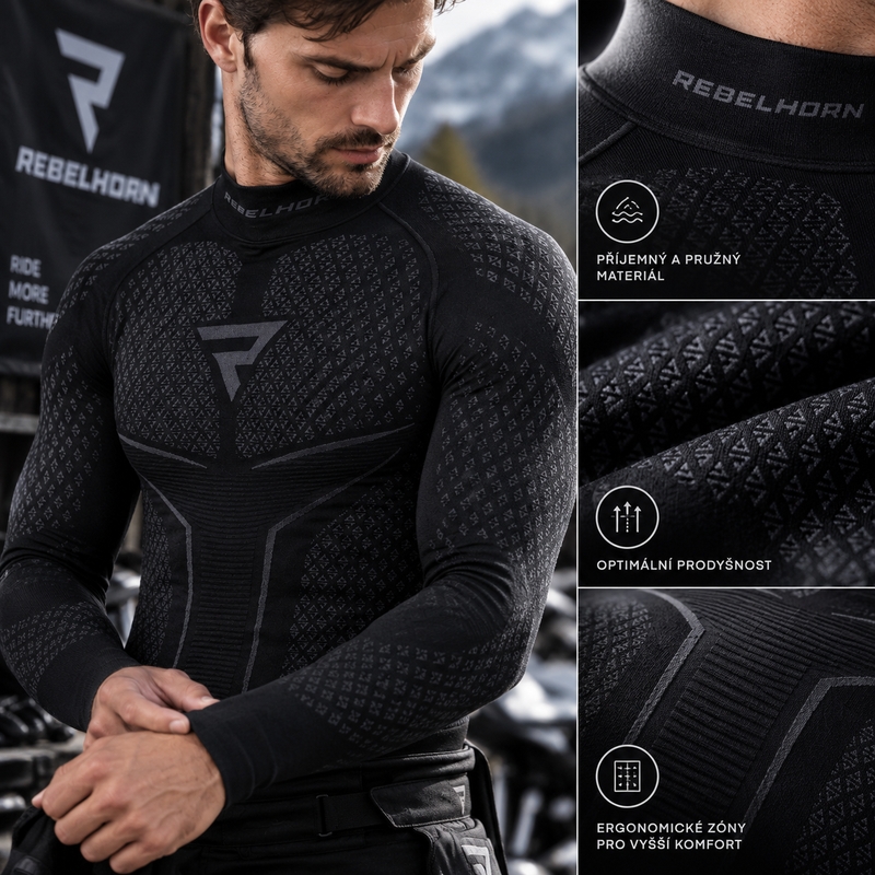 Термориза Rebelhorn Therm II черно-сива
