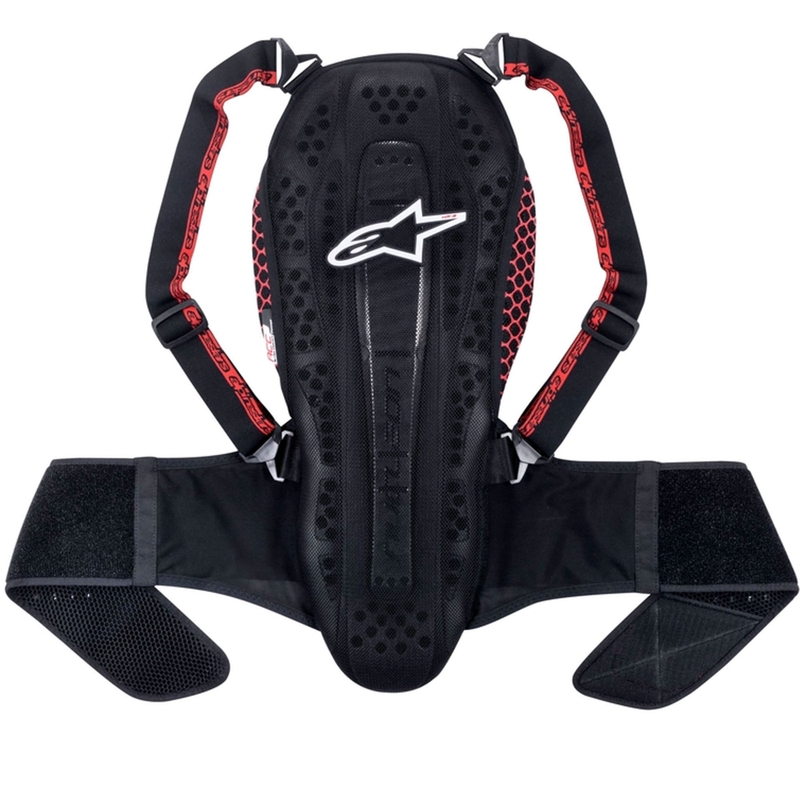 Alpinestars Nucleon KR-2 черно-червен протектор за гръбначния стълб