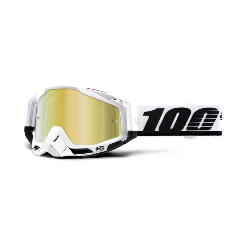 Motokrosové brýle 100% RACECRAFT Stuu (zlaté zrcadlové plexi)