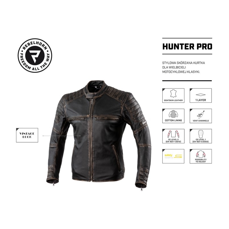 Rebelhorn Hunter Pro Vintage Brown мотоциклетно яке разпродажба