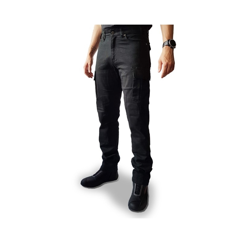 Ozone Shadow II Black Дънки за мотоциклет разпродажба
