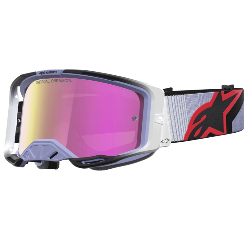 Мотокрос очила Alpinestars Vision 8 Maven, лавандулово-черни