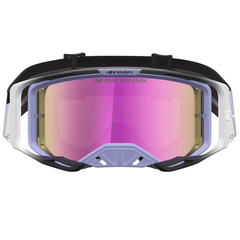 Мотокрос очила Alpinestars Vision 8 Maven, лавандулово-черни