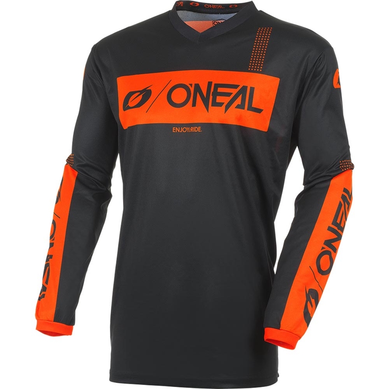 O'Neal Element Racewear фланелка за мотокрос черно-оранжево