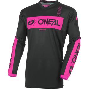 Дамска мотокрос фланелка O'Neal Element Racewear черно-розова