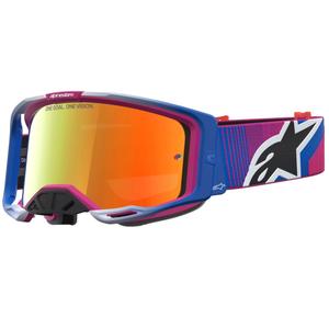 Мотокрос очила Alpinestars Vision 8 Maven, червено-черни