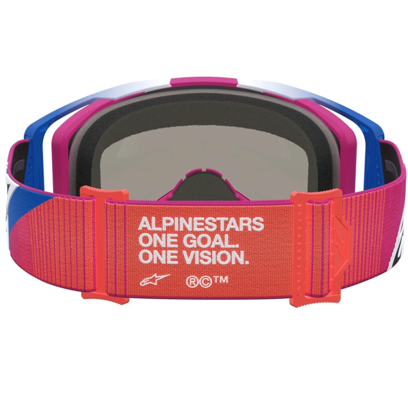 Мотокрос очила Alpinestars Vision 8 Maven, червено-черни