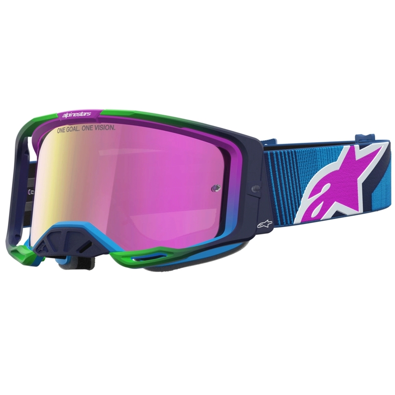 Мотокрос очила Alpinestars Vision 8 Maven синьо-лилави