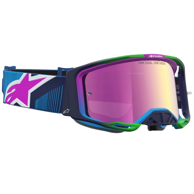 Мотокрос очила Alpinestars Vision 8 Maven синьо-лилави