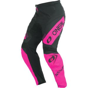 Дамски мотокрос панталони O'Neal Element Racewear черно-розови