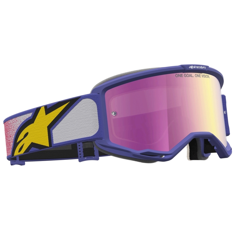 Мотокрос очила Alpinestars Vision 5 Drag червено-лилави