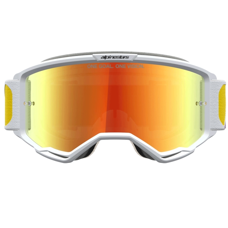 Мотокрос очила Alpinestars Vision 5 Drag оранжево-червени
