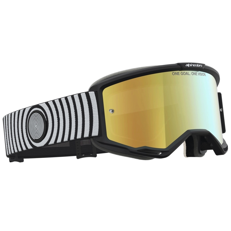 Мотокрос очила Alpinestars Vision 5 Hone черно-бели