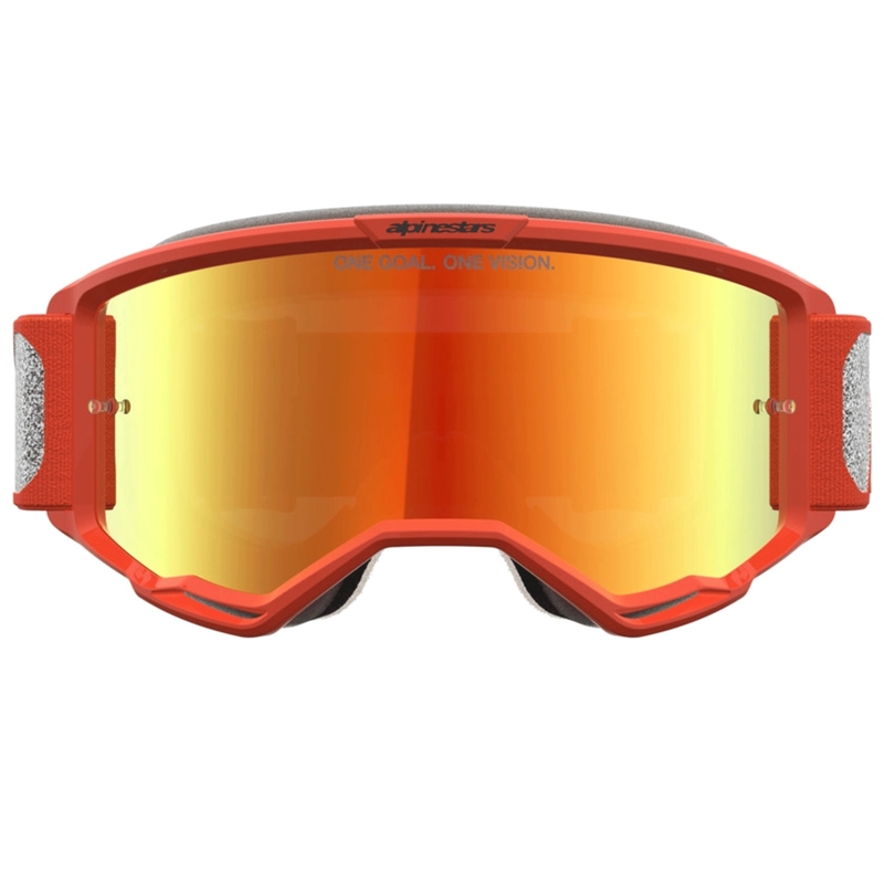 Мотокрос очила Alpinestars Vision 5 Rora в сребристо-оранжев цвят