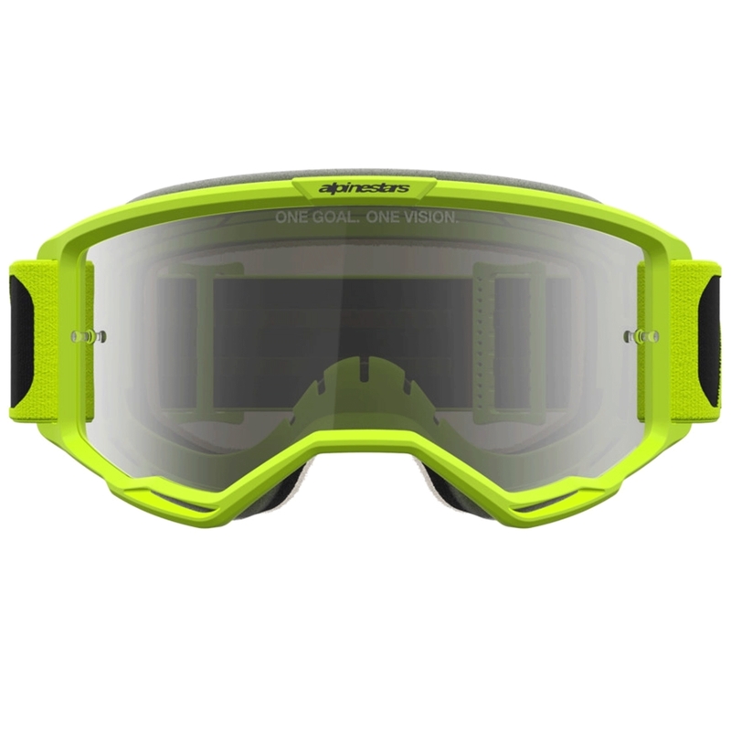 Мотокрос очила Alpinestars Vision 5 Rora черно-флуоресцентно жълто