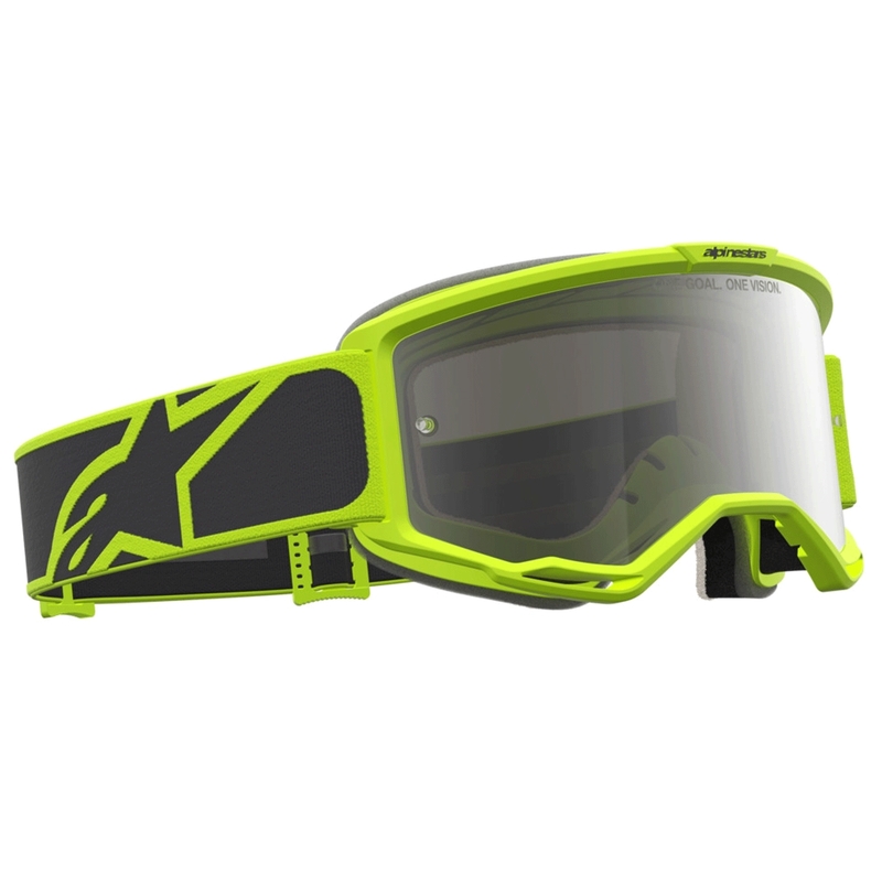 Мотокрос очила Alpinestars Vision 5 Rora черно-флуоресцентно жълто