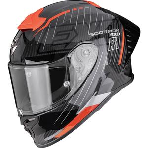 Scorpion EXO-R1 EVO II Air Surge каска за мотоциклет с пълно лице, черно-червена