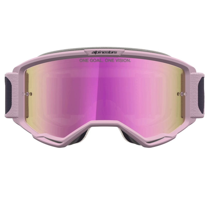 Мотокрос очила Alpinestars Vision 5 Rora, тъмносиво-розови