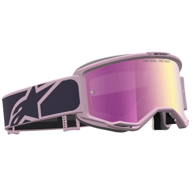 Мотокрос очила Alpinestars Vision 5 Rora, тъмносиво-розови