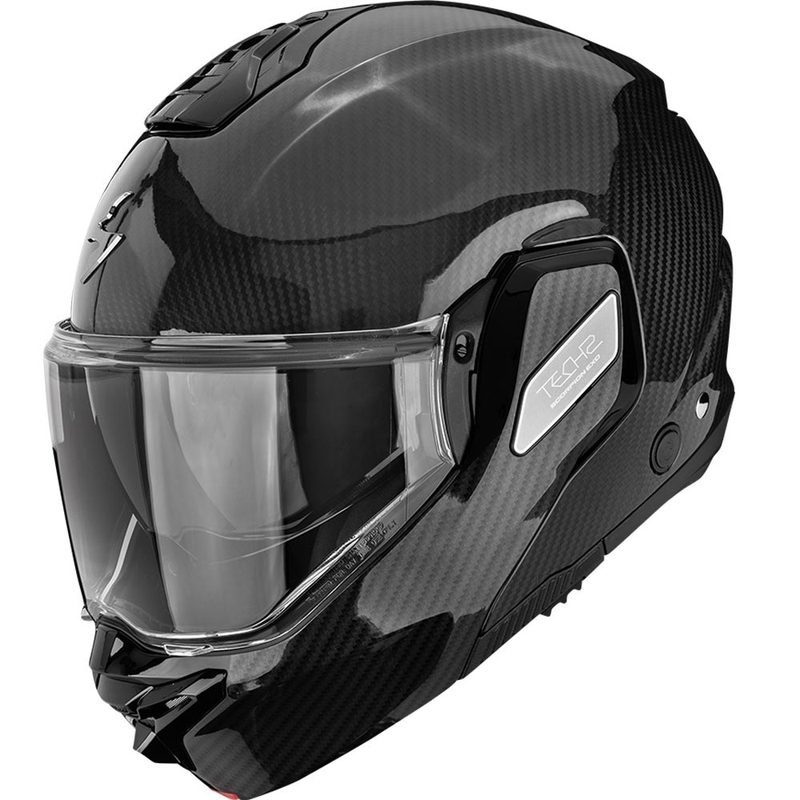 Scorpion EXO-TECH II Carbon Solid, черна, сгъваема, за мотоциклетисти
