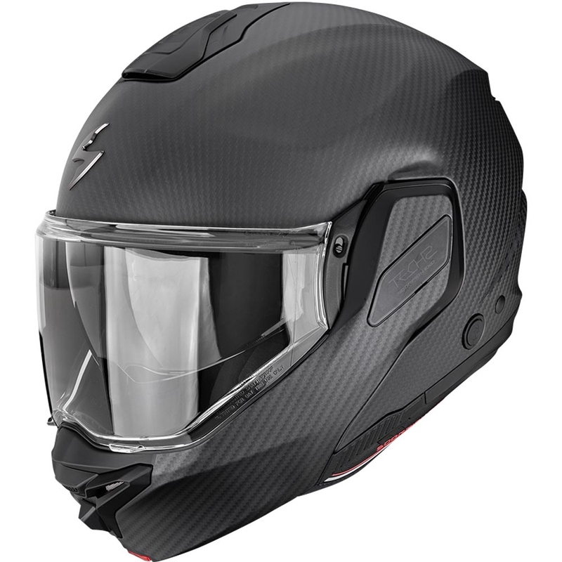 Scorpion EXO-TECH II Carbon Solid, сгъваема мотоциклетна каска, матово черна