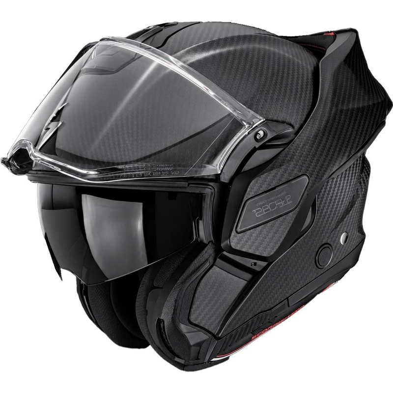 Scorpion EXO-TECH II Carbon Solid, сгъваема мотоциклетна каска, матово черна