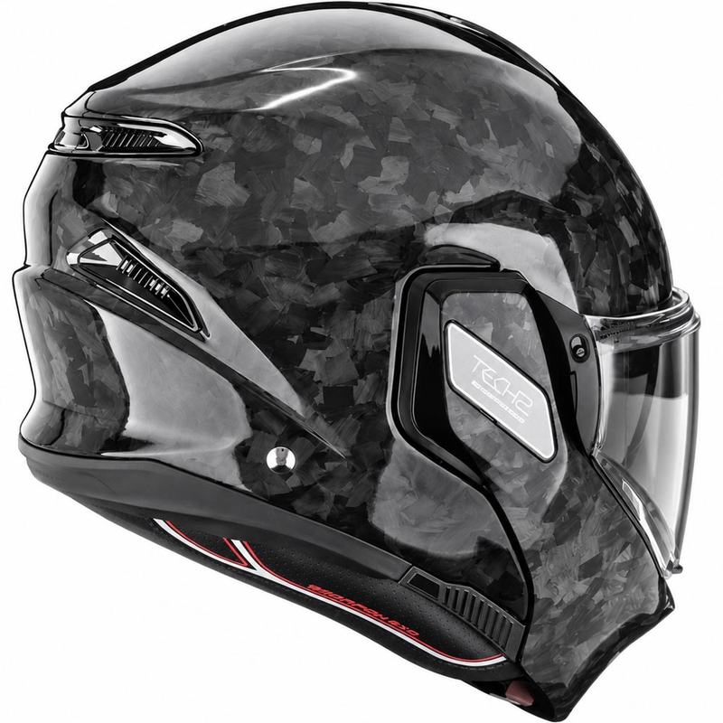 Мото каска Scorpion EXO-TECH II Onyx Carbon, сгъваема, черна