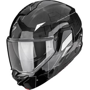 Scorpion EXO-TECH II Carbon Viator каска за мотоциклет, черно-сребриста